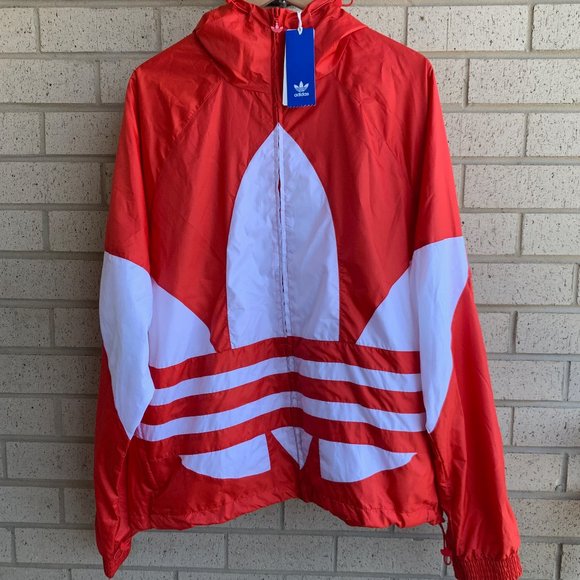 Adidas Big Trefoil Windbreaker Full Zip Jacket